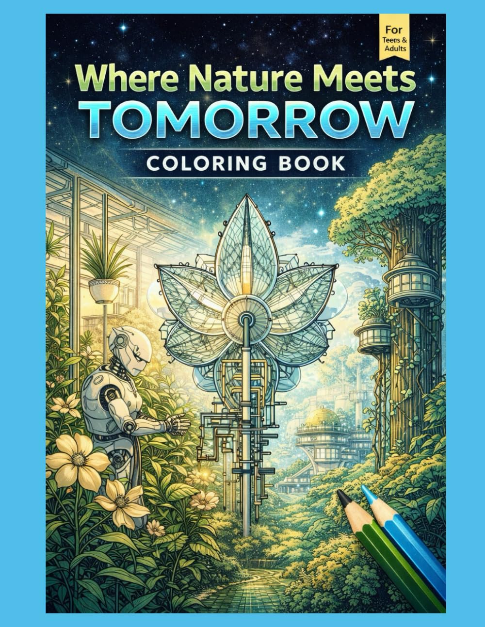 Where Nature Meets Tomorrow: Future Nature Coloring Book