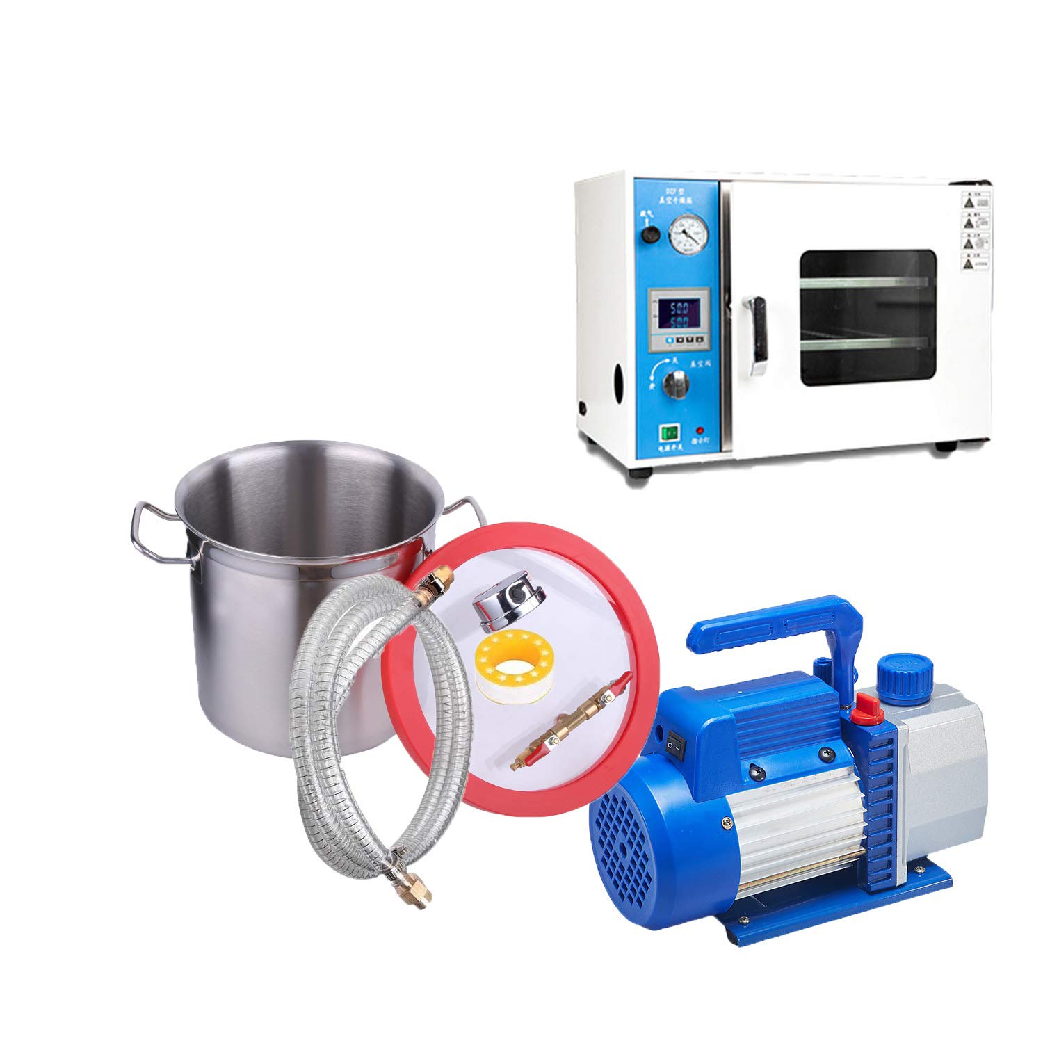 Buy 5 Gallon Stainless Steel Vacuum Desing Chamber and 3 CFM Single
