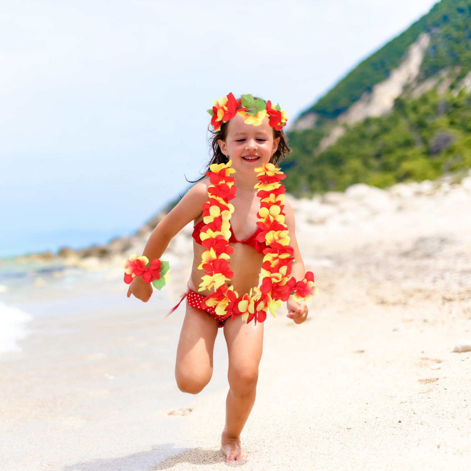 MAGICLULU 4sets Ghirlande Hawaiane Per Tematiche Estivi e Decorazioni Accessori Per Luau e