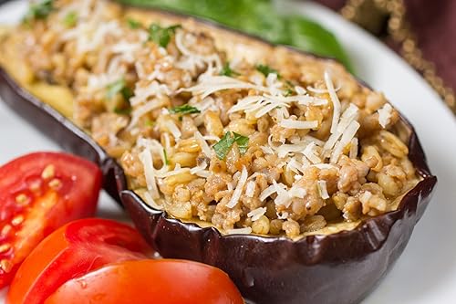 Miniatura 5 de Alessi Autentico, Farro de grano romano sazonado de primera calidad, cocina como risotto, saludable para el corazón, fácil de preparar, 7 onzas