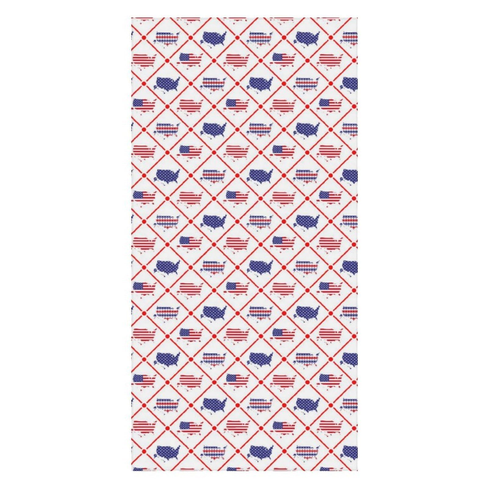Anceky Bath Towel Quick-Dry Large American Flag Beach Towels Soft Absorbent Bath Towel for Travel Swimming Gym 31 X 63 in
