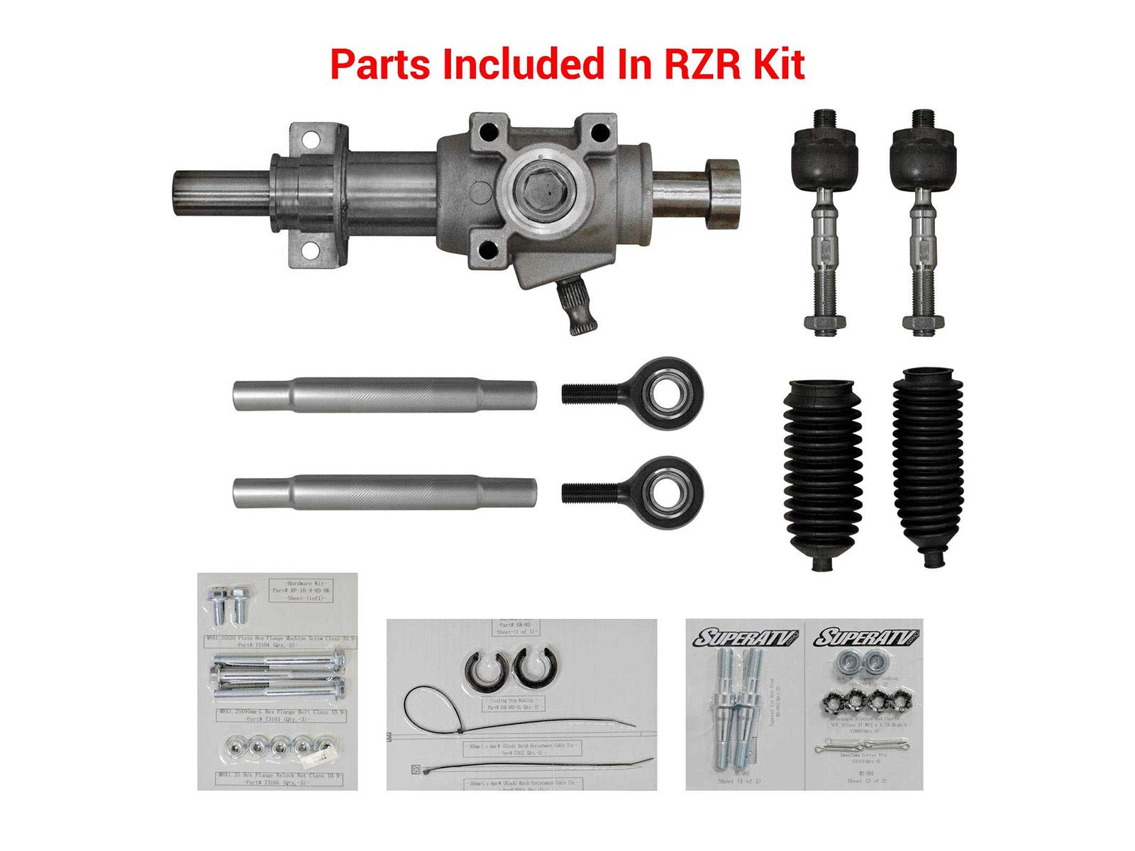 RZ様 SuperATV Heavy Duty Rack and Pinion for Polaris RZR 800