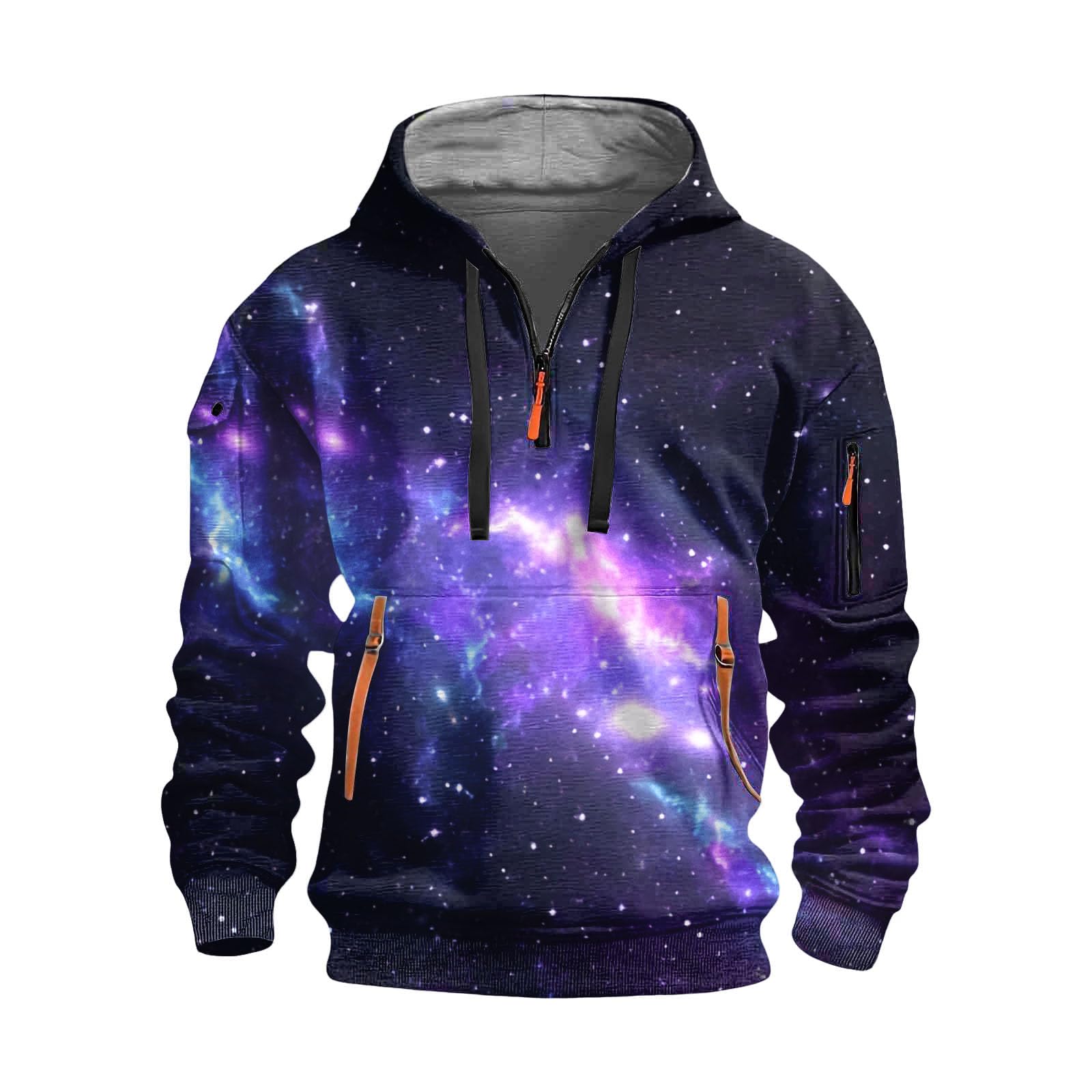 Sudaderas con Capucha Corta Sudadera Y Cremallera De Un para Hombre, Estilo Casual Deportivo, Bolsillos. Tallas S A 5XL. Boxeo Hombre (Black, XL) Chaqueta Ropa Playa Moda Entrenamiento