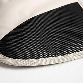 funbliss car seat Protector for Child car seat Beige Thick Padding Carseat Kick Mat with Organizer Pockets,Waterproof 600D Fabric,Vehicle Dog Cover Pad for SUV Sedan Leather Seats