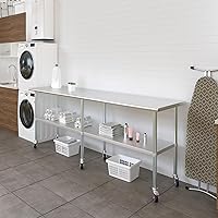 Vista 558 de Mesa de trabajo de acero inoxidable, mesa de metal