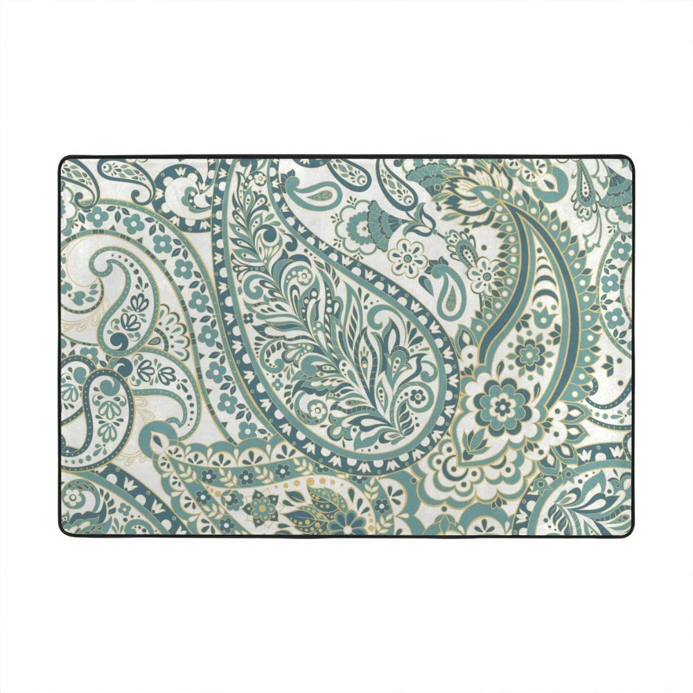 Tapis de salon haut de gamme au design cachemire d'exception