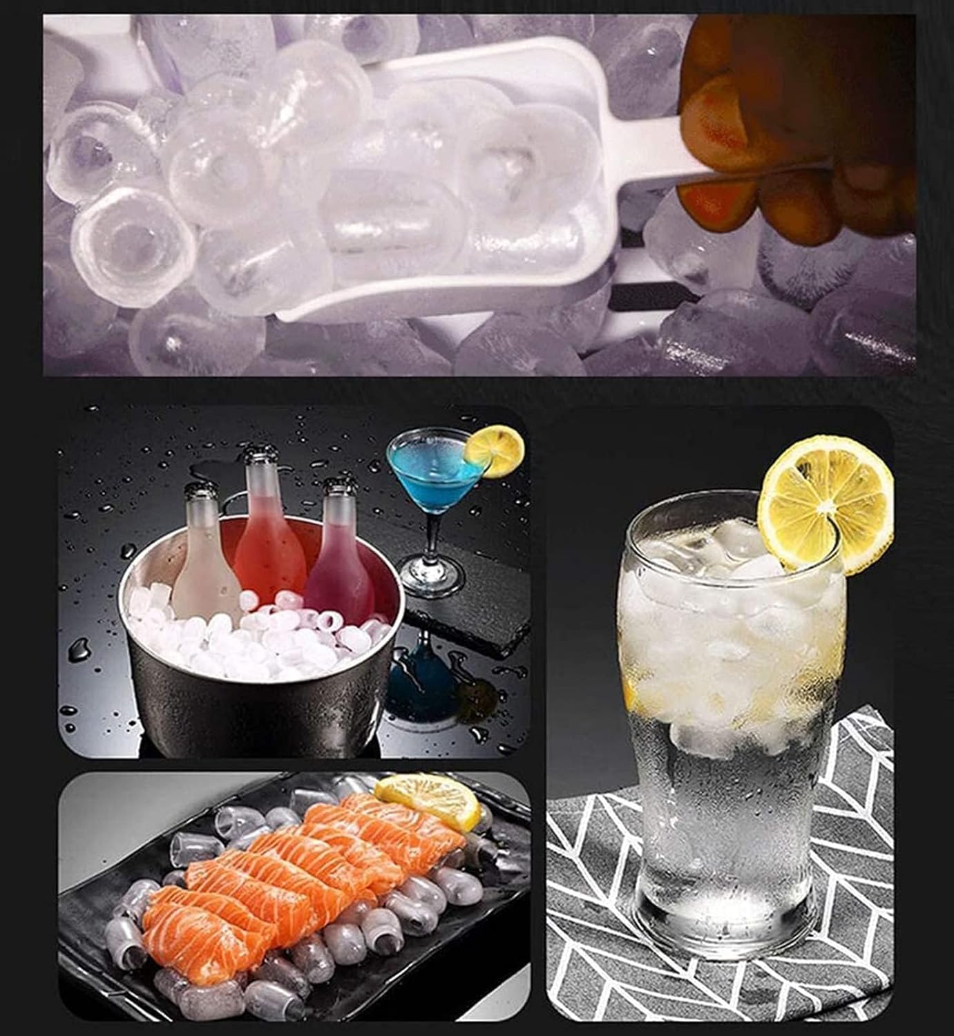 Ice Maker 2 in 1 Countertop Ice Maker, Produces 33 Lbs Ice in 24 Hours, Ready in 6Min, Led Display Perfect for Home/Kitchen/Office/Bar (Color : Rojo), Red, 20240226