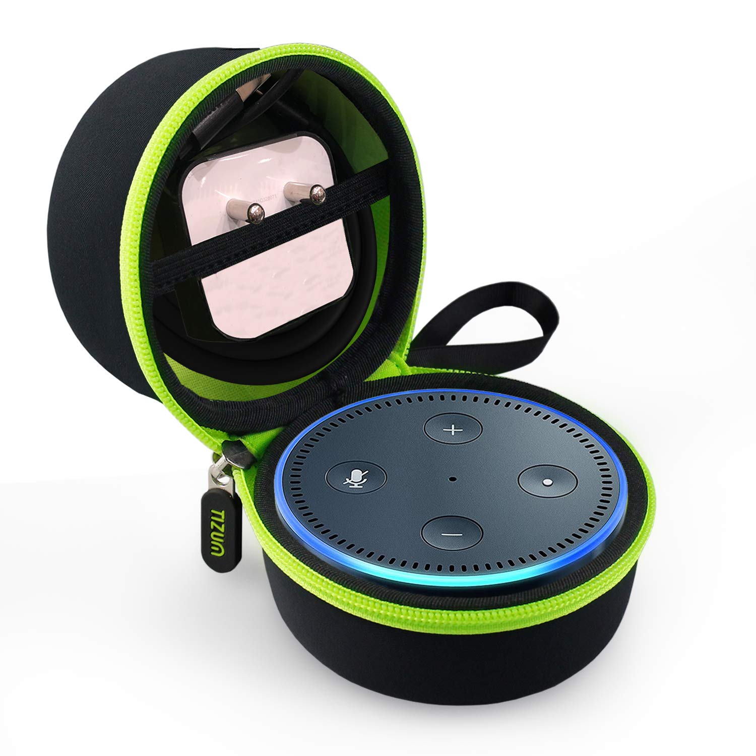 Tizum Travel Portable Rubber, EVA Hard Case Pouch for Echo Dot Speakers (Black) (B078Z7YDYG) Amazon Price History, Amazon Price Tracker
