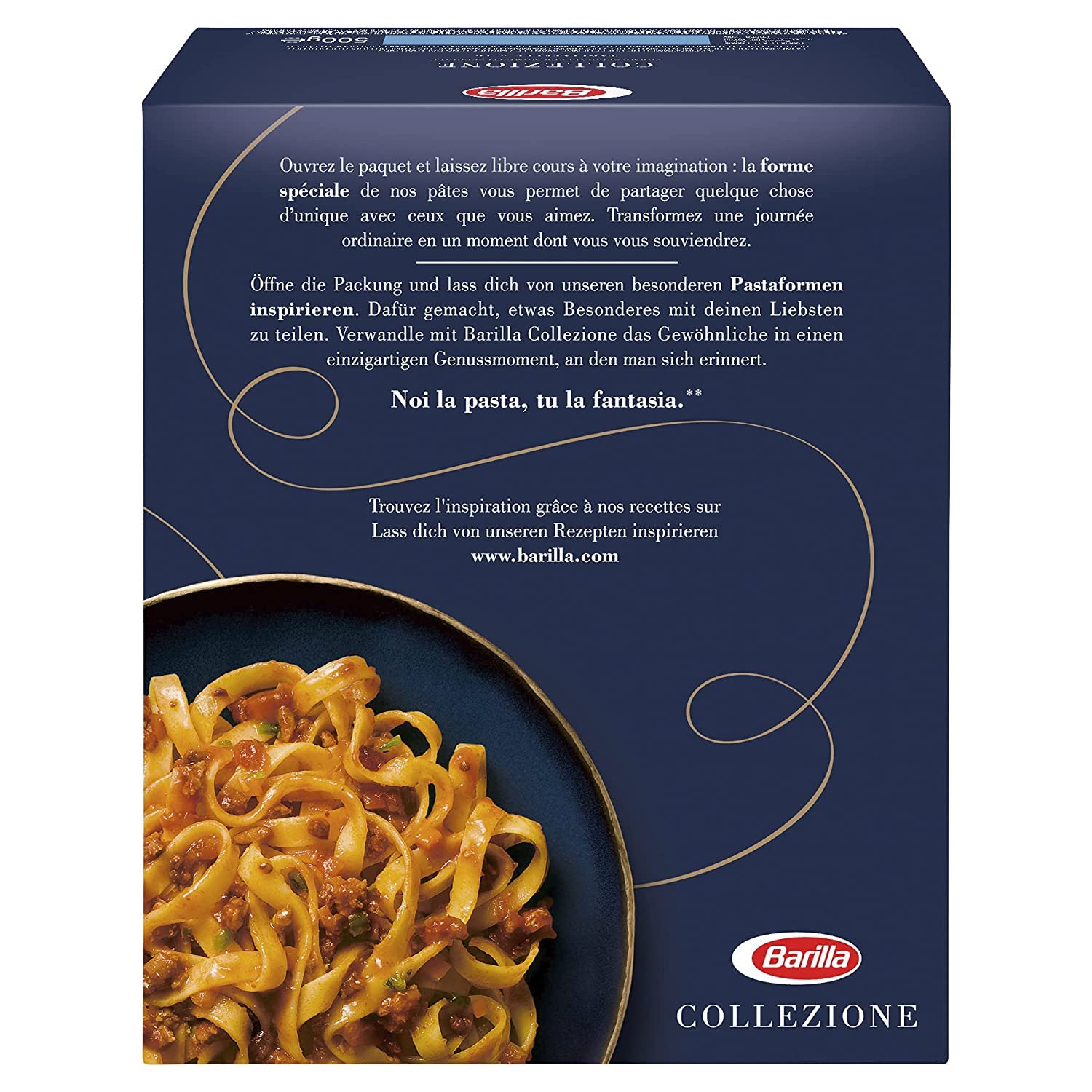 Barilla Hartweizen Pasta Collezione Tagliatelle – 20er Pack (20x500g)