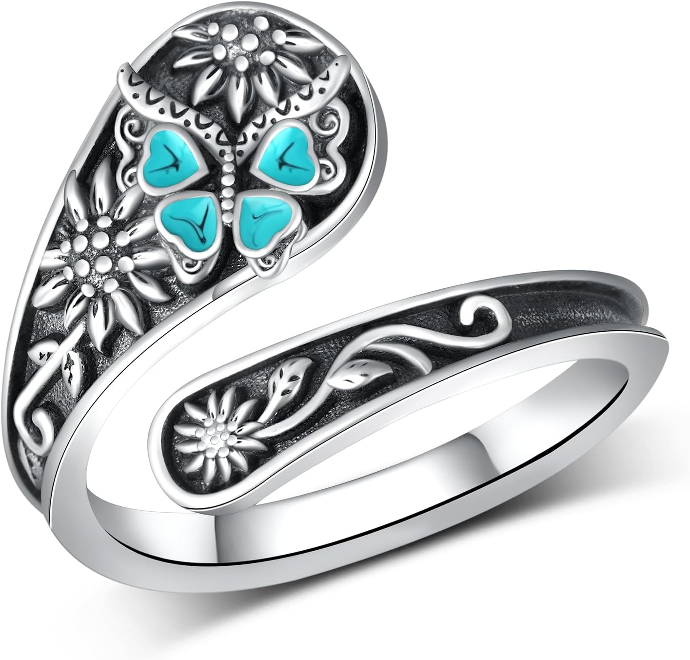 Butterfly Spoon Ring 925 Sterling Silver Thumb Rings for Women Spoon Rings for Women Jewelry Gifts for Women