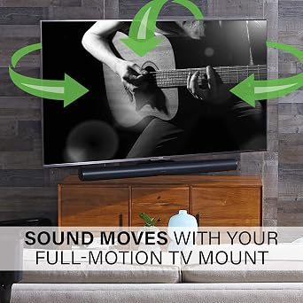 Sanus Soundbar TV Mount Designed for SONOS Arc and in Wall Cable Management Solution