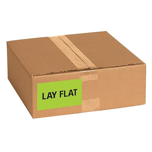 Miniatura 2 de Tape Logic Aviditi Tape Logic - Adhesivo adhesivo de advertencia verde fluorescente "Lay Flat" de 3 x 5 pulgadas, para envío, manipulación, embalaje