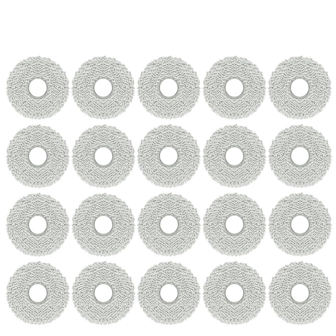 VIXWDRUTY Compatible For JONR，P20 PRO Vacuum Robot Accessories, Mop Cloth Microfiber Spare Cleaning Parts Replacement(B-20PCS)