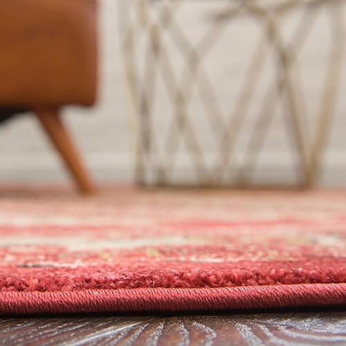 Miniatura 8 de Nomad Tapete contemporáneo de con estampado moderno tribal., Polipropileno, Rojo (Rust Red)