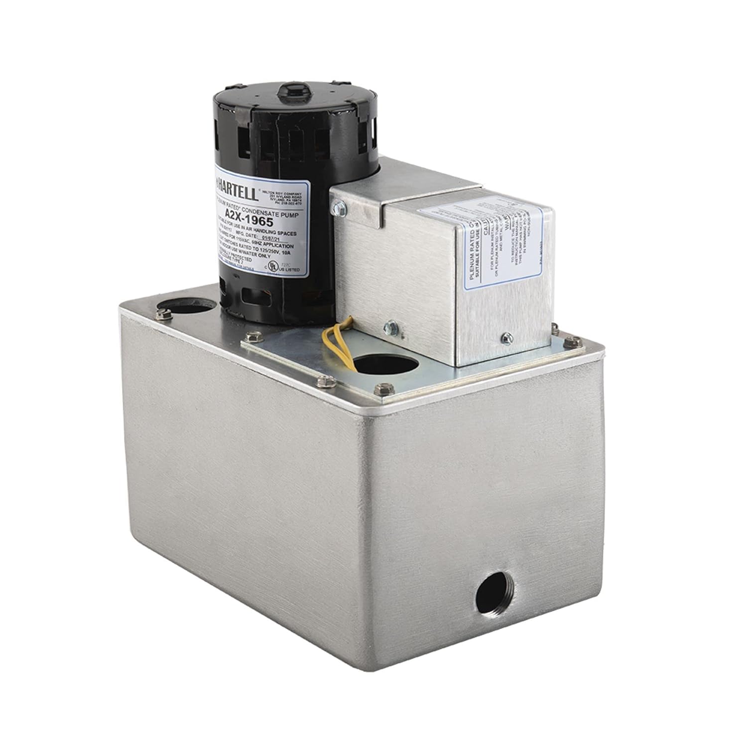 Hartell ALP-115-230 Commercial Grade Plenum Rated Condensate Pump 115/230V, 1 gallon and safety switch: Industrial & Scientific