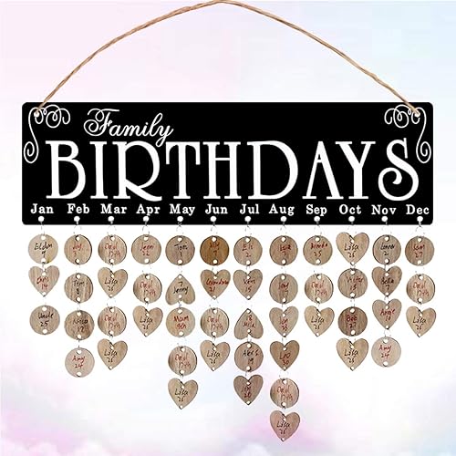 Miniatura 9 de Placa de madera colgante calendario colgante tablero colgante de madera tablero de recordatorio Home Deocr Calendario de madera para colgar colgante