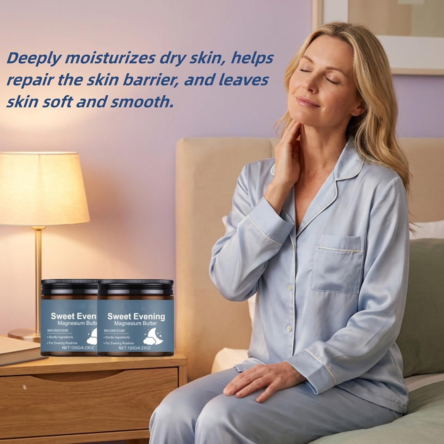 CRIVERY Magnesium Butter for Sleep, Sweet Bee Magnesium Moisturizing Cream with Shea & Mango Butter, Nighttime Cream for Leg, Foot(4.23 Ounce)