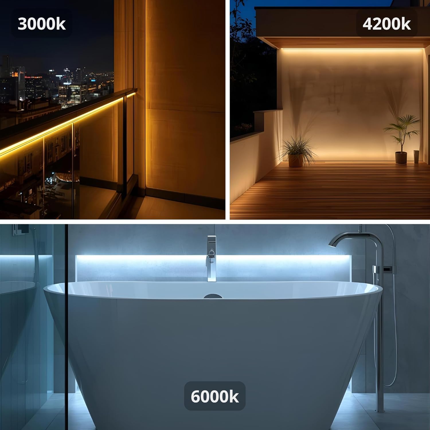 Jandei - Tira Led Autorrectificada 220V 15W/m SMD2835, 120 Leds/m, Adhesiva, IP65 Apta para Exteriores. Ancho Tira 9,5mm – Bobina 20 MTS (Luz Natural 4200k)