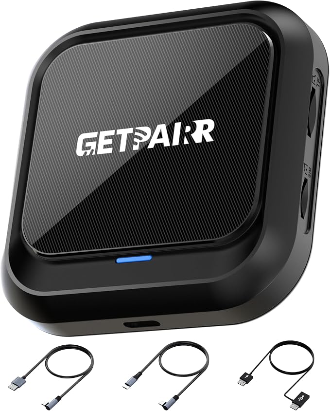 GetPairr Mini 2.0 – Wireless CarPlay & Android Auto Adapter, Bluetooth 5.4, WiFi 6