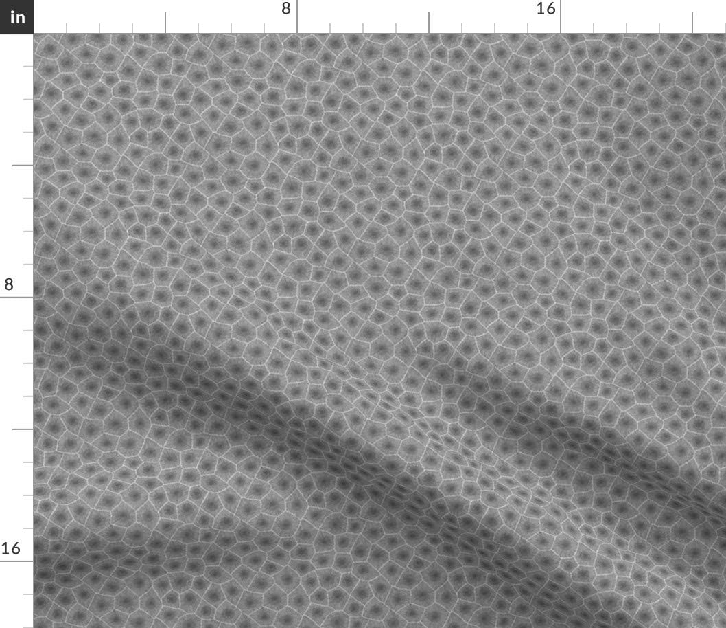 Spoonflower Fabric - Petoskey Stone Dark Greyscale Small Grey Geology Geek Printed on Cotton Poplin Fabric by The Yard - Sewing Shirting Quilting Dresses Apparel Crafts