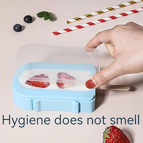 Miniatura 5 de Juego de 2 moldes para paletas bonitas, 2 piezas, moldes para hacer helados, moldes para helados, accesorios de cocina, fácil liberación, leche