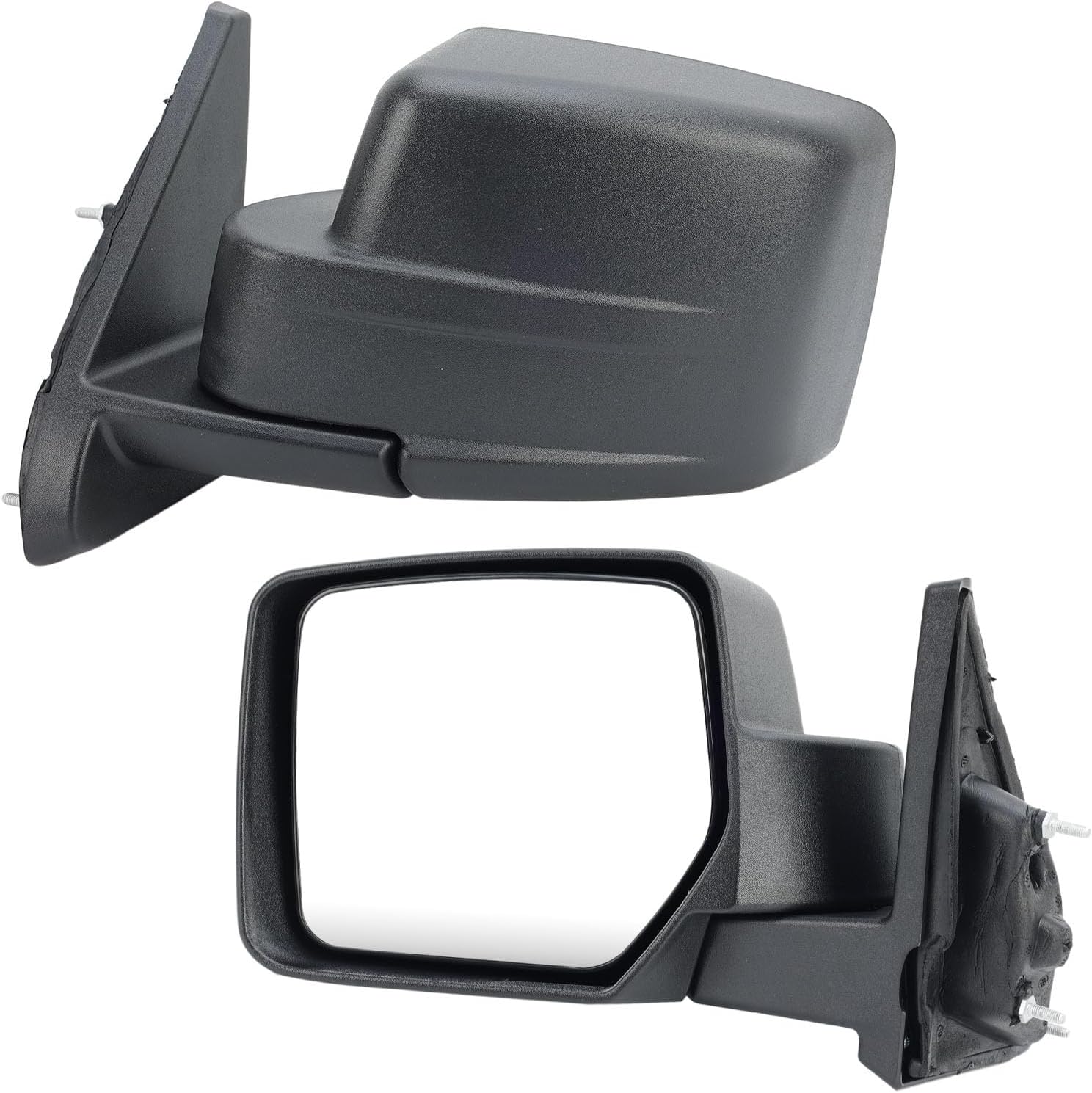 Left Driver Side Mirror Compatible with Jeep Patriot 2007-2017 Manual Non-Heated Replacement For CH1320281 | 5155457AK (Black)