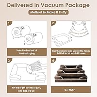 Vista 7 de EHEYCIGA - Cama ortopédica para perro grande, impermeable, de espuma viscoelástica y espuma tipo caja de huevos, bordes elevados, antideslizante