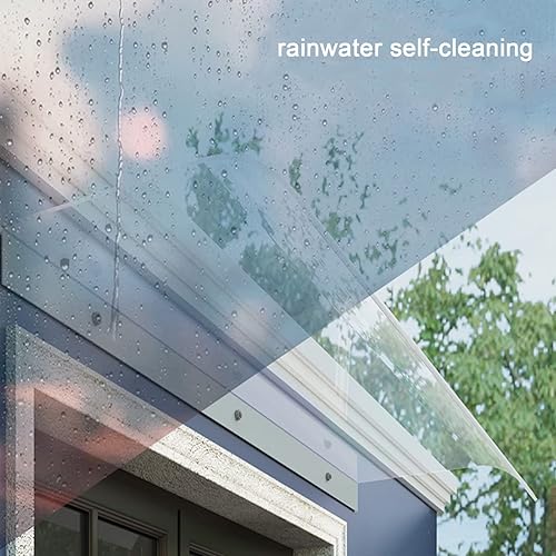 Miniatura 7 de Toldo invisible para ventana para puerta, toldo para exteriores, toldo para puerta delantera, patio, toldo arqueado, protección UV, toldo para