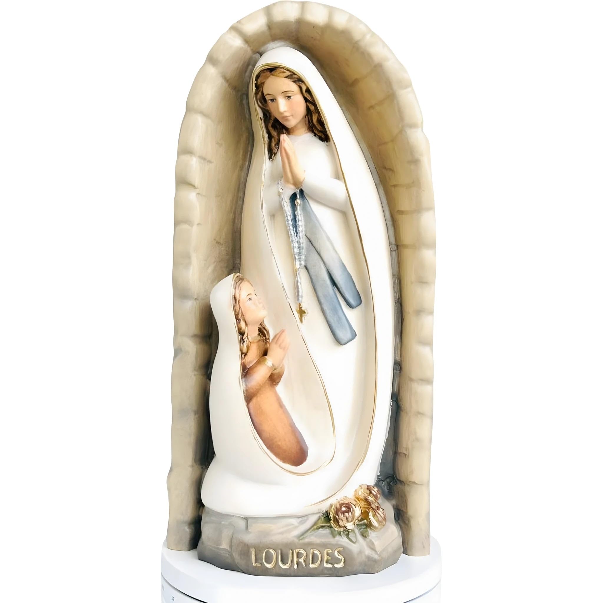 Bernadette with Lourdes in Wooden Cave - Dolfi