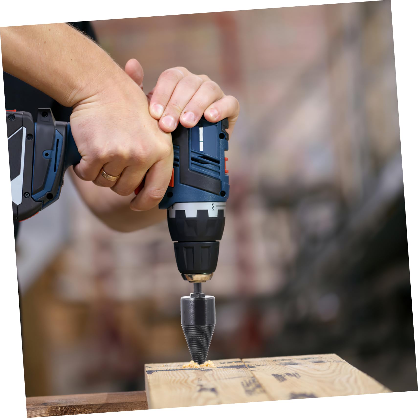 VANZACK Set Di Punte Coniche Per Trapano Punte Per Spaccare La Legna Punte Per Spaccare La Legna Da Ardere Utensili Per La Lavorazione Del Legno