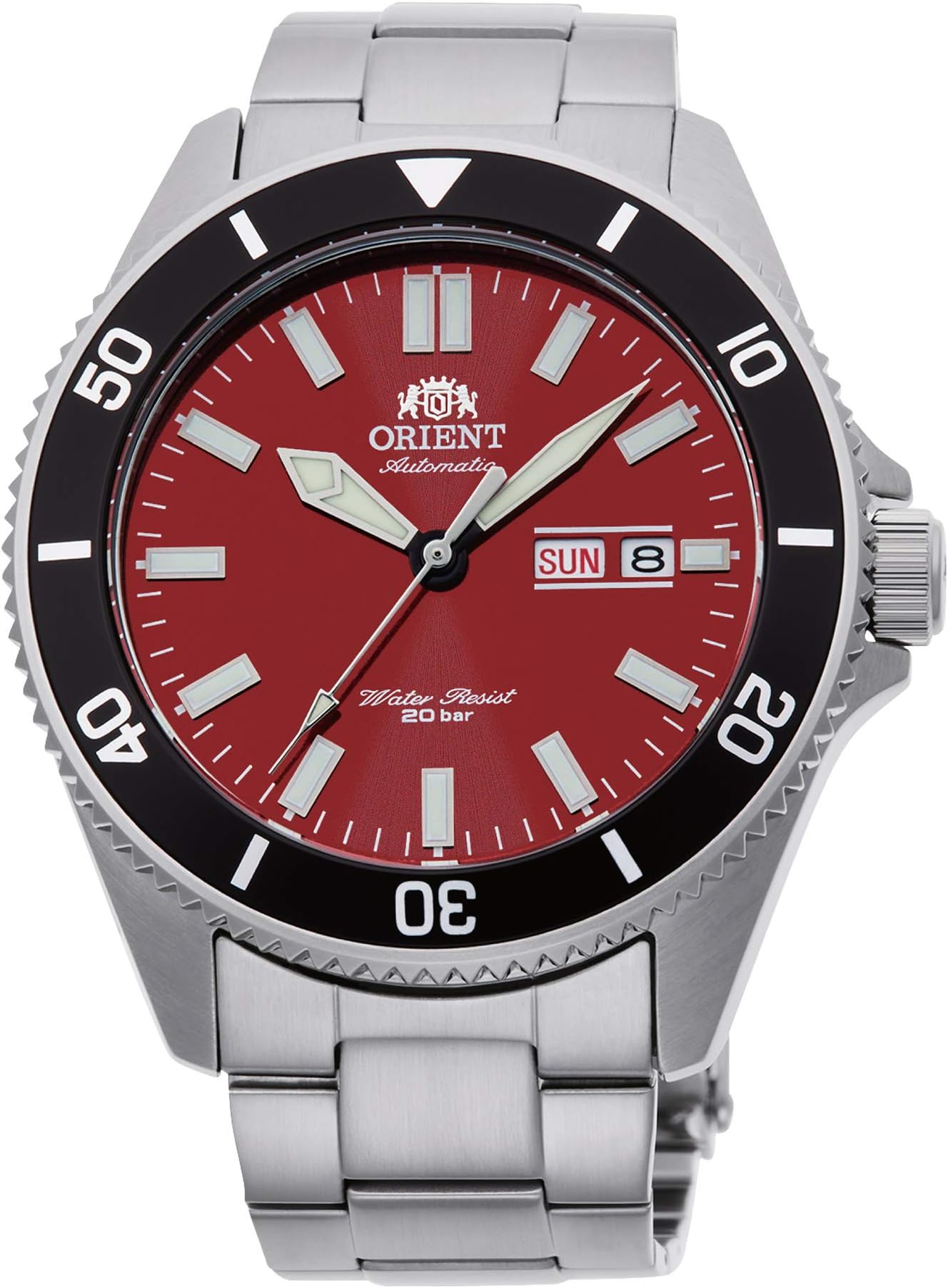 Kano/Big Mako Men's Automatic Manual Winding Mechanical Sports Steel Silicone Wrist Watch - Underwater