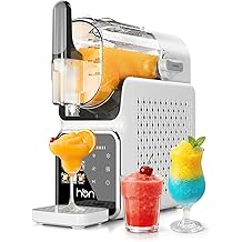 HBN Slushie Machine for Home No Ice Needed, Slushy Machine Frozen Drink Maker 88oz, Self-Cleaning, 6 Presets for Margaritas, Cocktails, Milkshakes and More, Perfect for Family Gathering, Summer Party