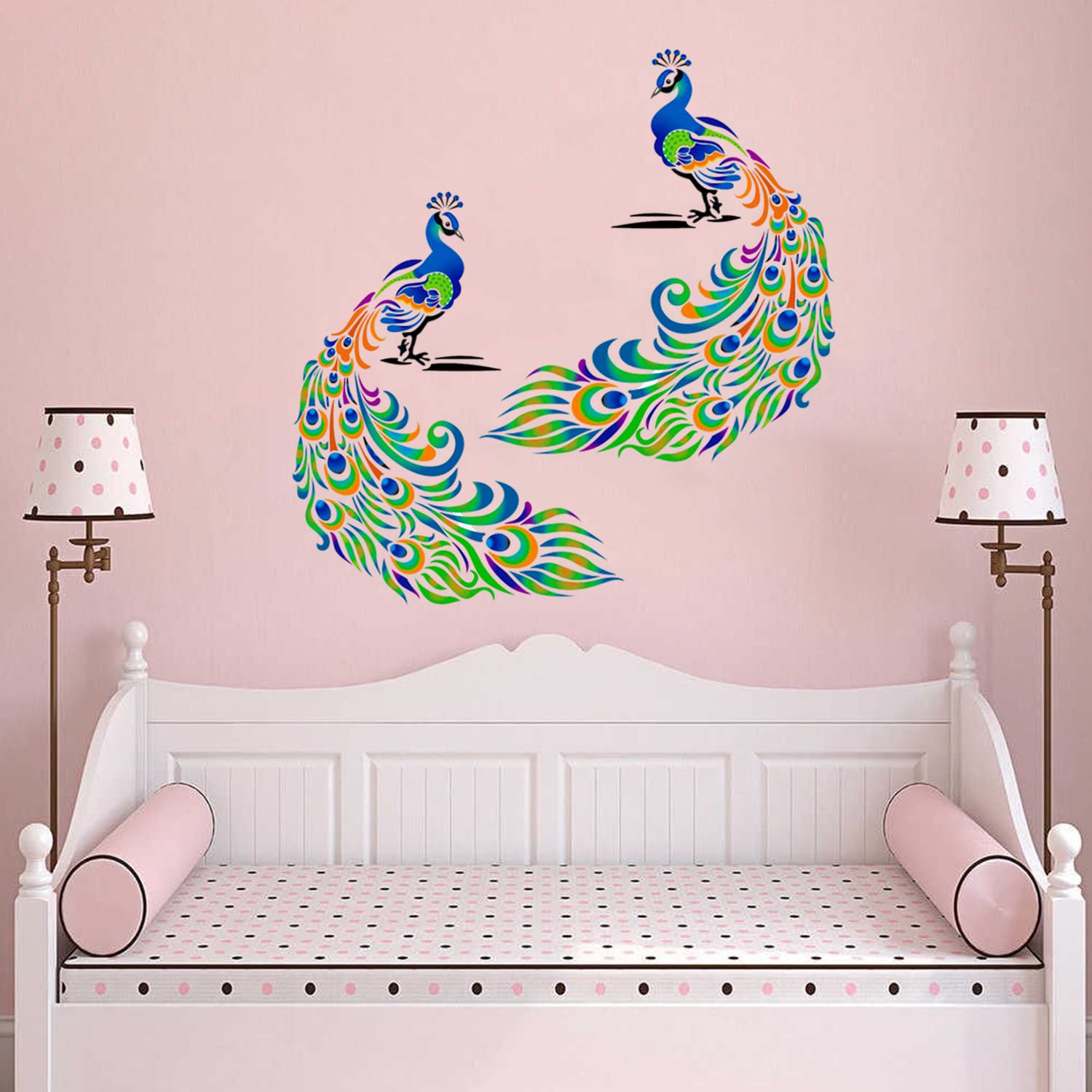 DECORNOWRDM Classy Peacock DIY Reusable Wall Stencil for Home Decoration Size : (16 Inches x 24 Inches) (B09RF1BL28) Amazon Price History, Amazon Price Tracker