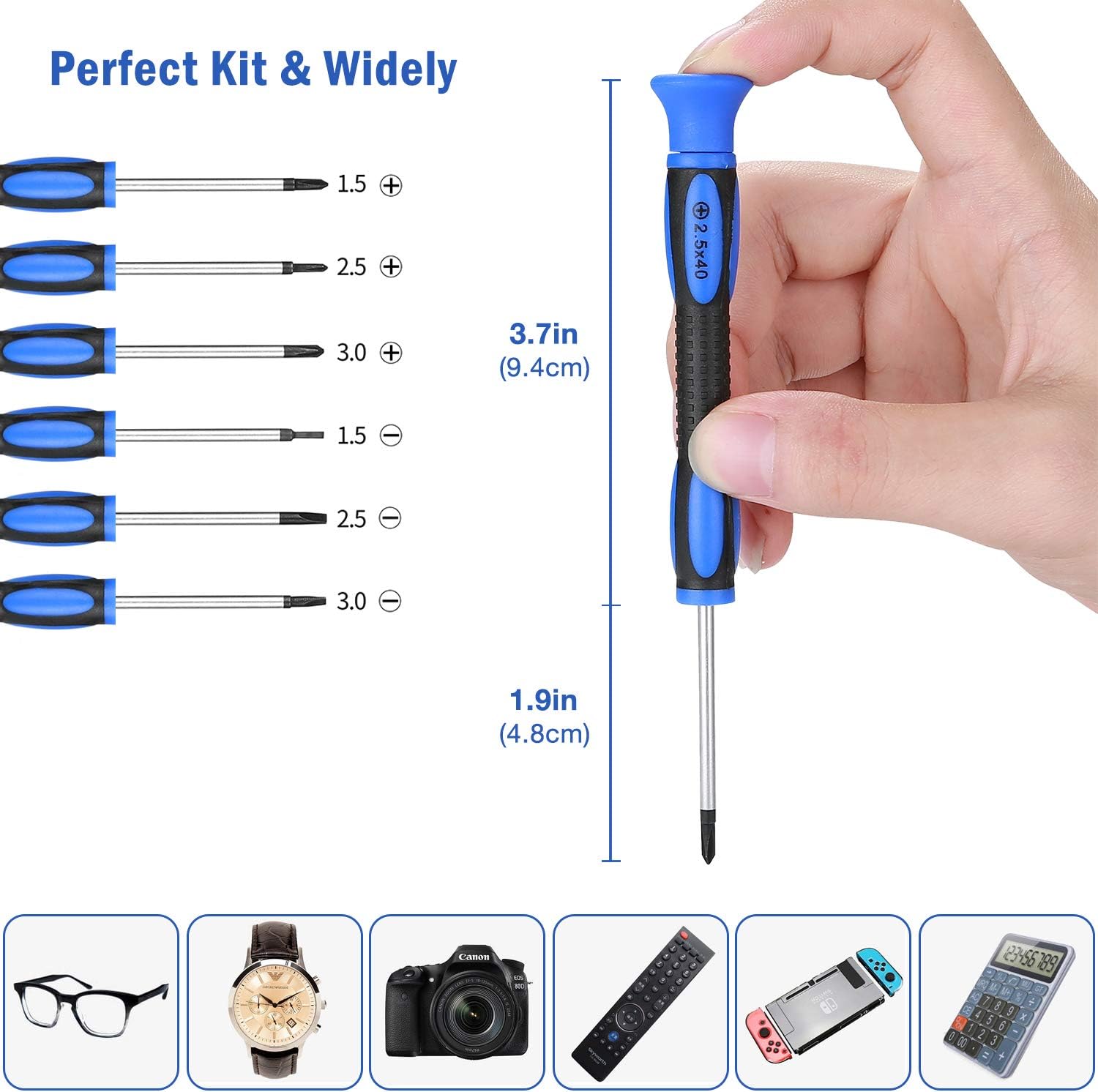 Hautton Eyeglass Repair Set, Precision Magnetic Screwdriver Tool Kits with Nose Pads, Screws, Tweezer, Cleaning Cloth for Eye Glass Spectacles, Sunglass, Watch, Clock, Small Electronics Fix : Health & Household