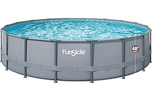 Funsicle Above Ground Swimming Pool, 18 ft Round Oasis with Filter & Ladder