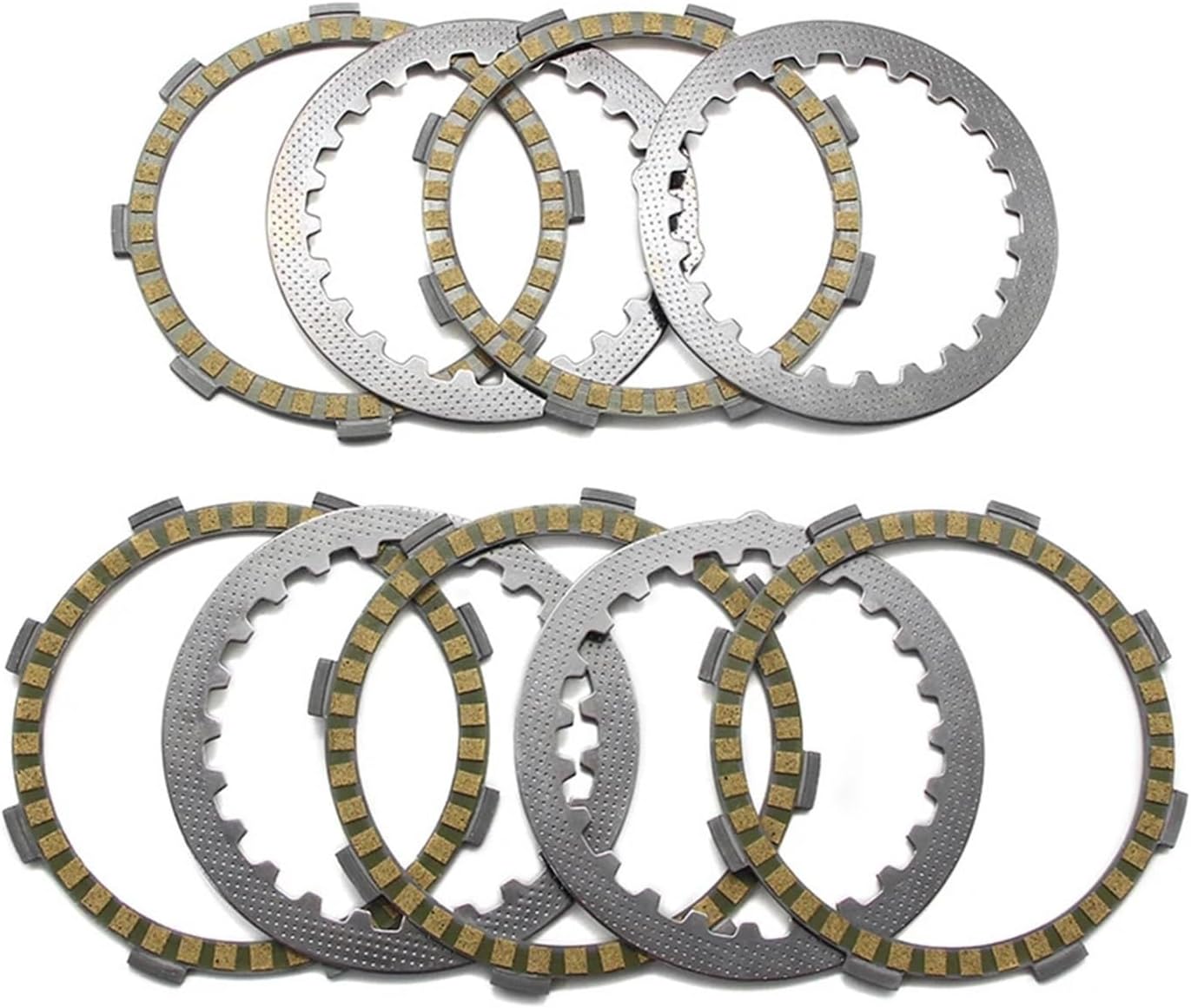 Compatible with Yamaha DT80 YZ80 DT100E DT100F DT100G DT100H DT100H DT100K MX100F MX100F MX100H Motorcycle Clutch Friction Disc Plate Kit