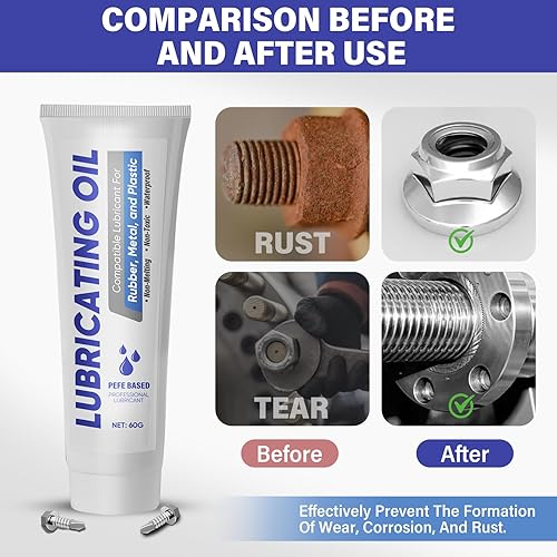 Miniatura 6 de Lubricante para juntas tóricas de piscina, lubricante de grasa de silicona duradero y eficaz para juntas tóricas y juntas