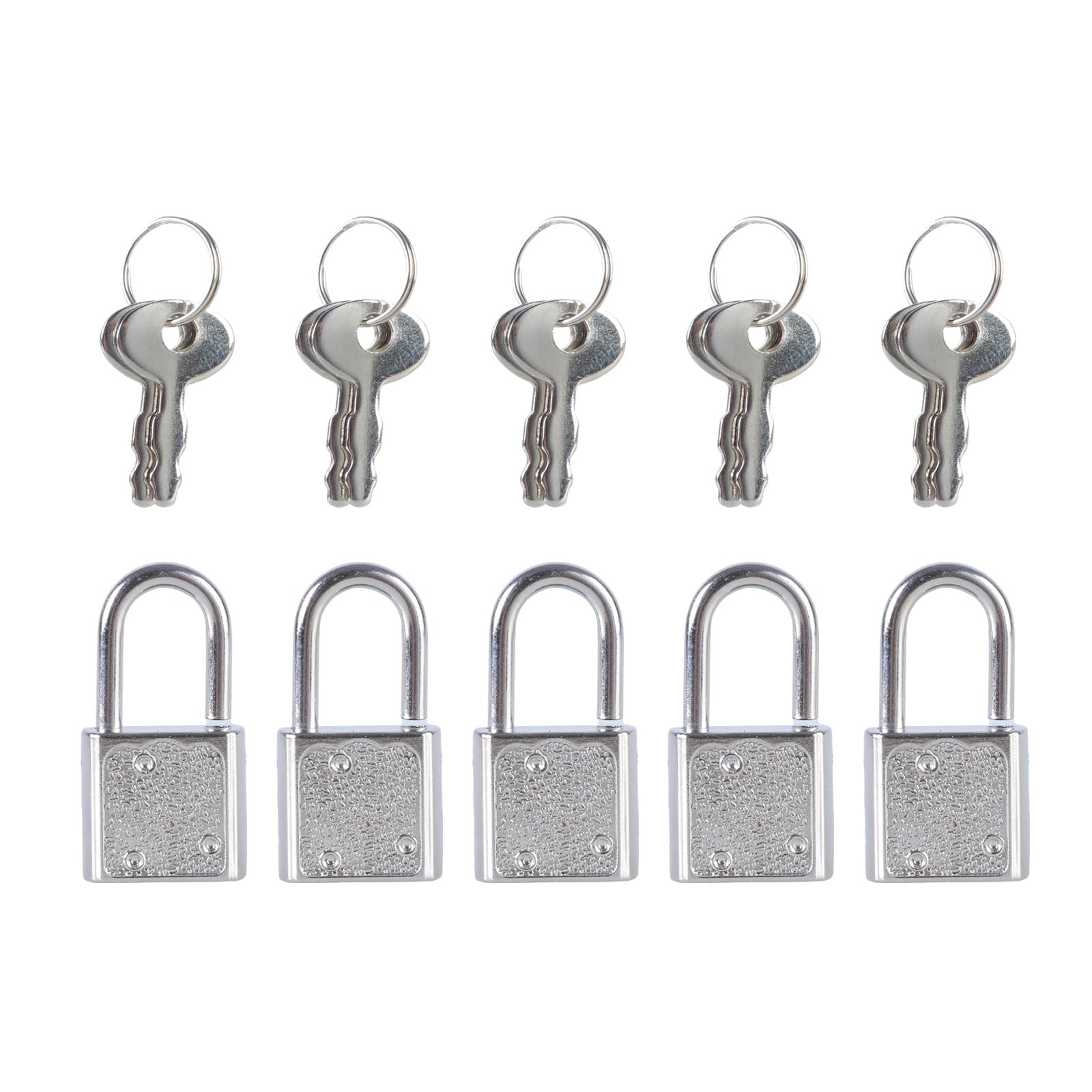 Hgenahgtf A 5Pcs Small Zincs Lloy Padlock Small Luggage Box With Zincs Lloy Decorative For Diaries, Bag, Locker Notebook