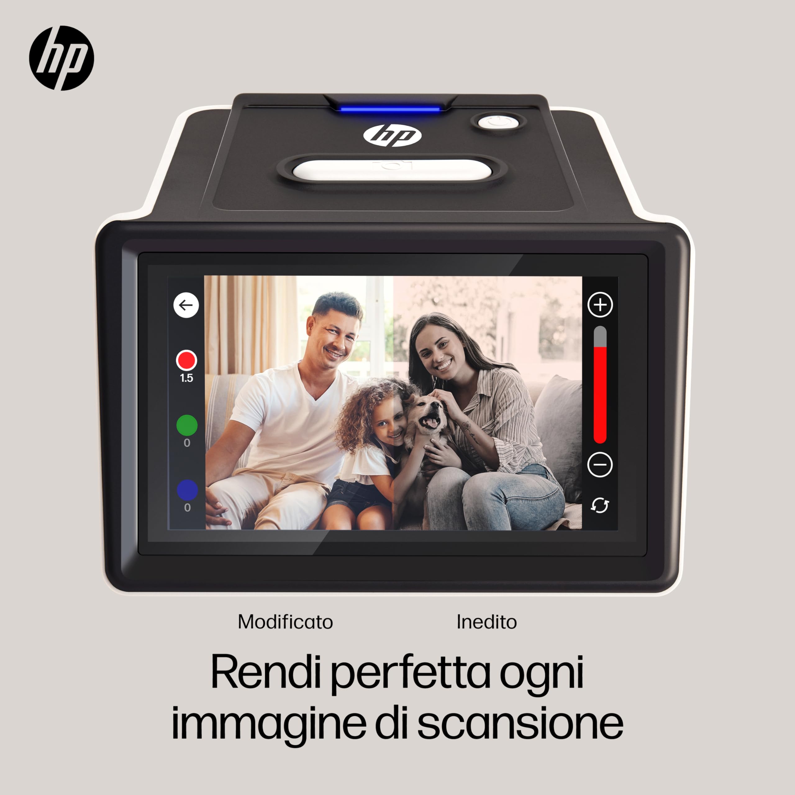 HP FilmScan Touch Screen Scanner Pellicole Diapositive Schermo LCD 5" 22MP 135 126 110