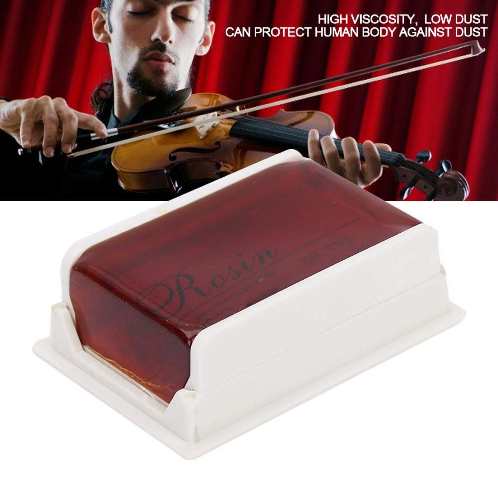 Kolophonium, Hochwertiges natürliches Harz für Violine, Viola, Cello, Staubarme Rosin für Musikinstrumente, Musikschulen und Unterricht