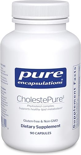Pure Encapsulations CholestePure  Suplemento para apoyar la salud cardiovascular, la función enzimática y el metabolismo de lípidos*  90 cápsulas