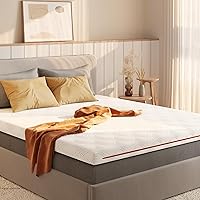 Sweetnight Materasso Topper 135 x 190 cm Altezza 10 cm, Coprimaterasso in Memory Foam