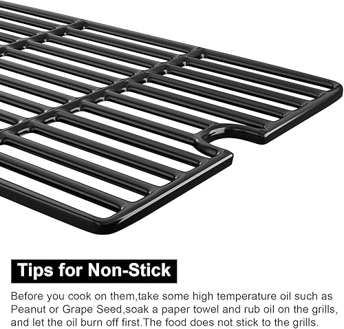 Miniatura 4 de Hisencn Rejilla de cocción de hierro fundido de 16.5 pulgadas para humo hueco PS9900 7000CGS, Charbroil 463722315 463722313 463722416, Kenmore
