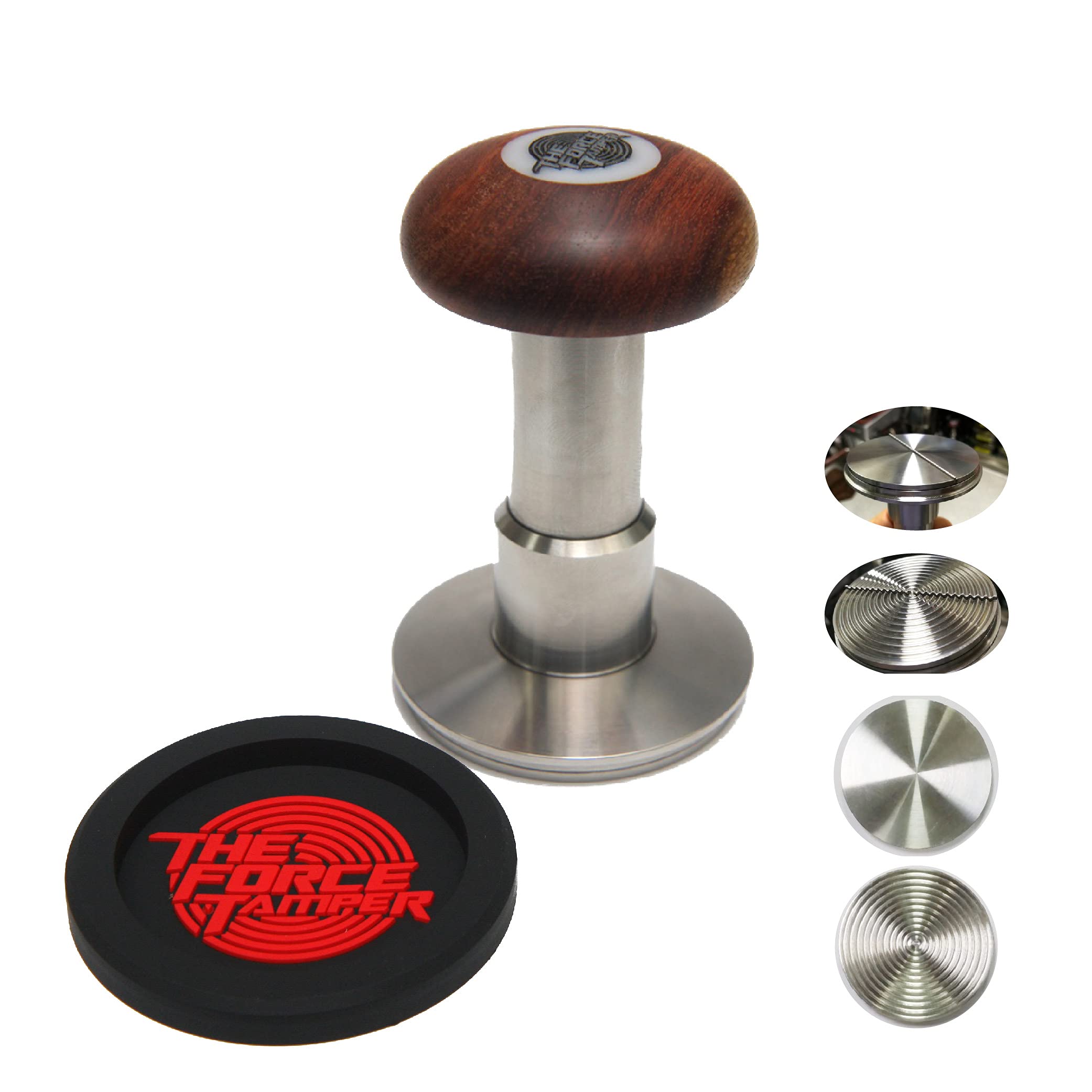 The Force Tamper Automatic Impact Coffee Tamper Adjustable Const Pressure and Autoleveling Duo-Distribute Set (54.00mm, Mush)