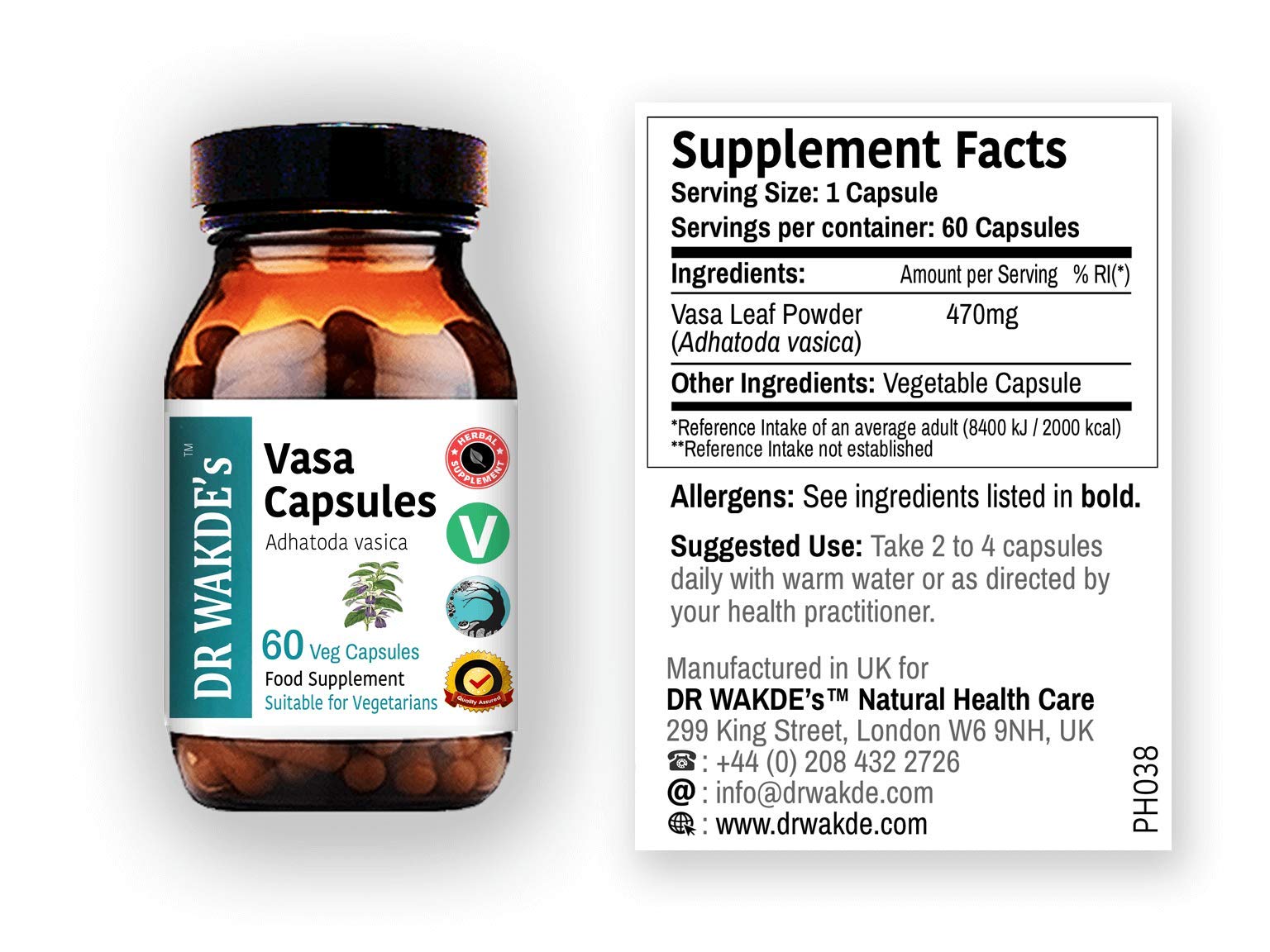 Vasa Capsules (Adhatoda vasica)