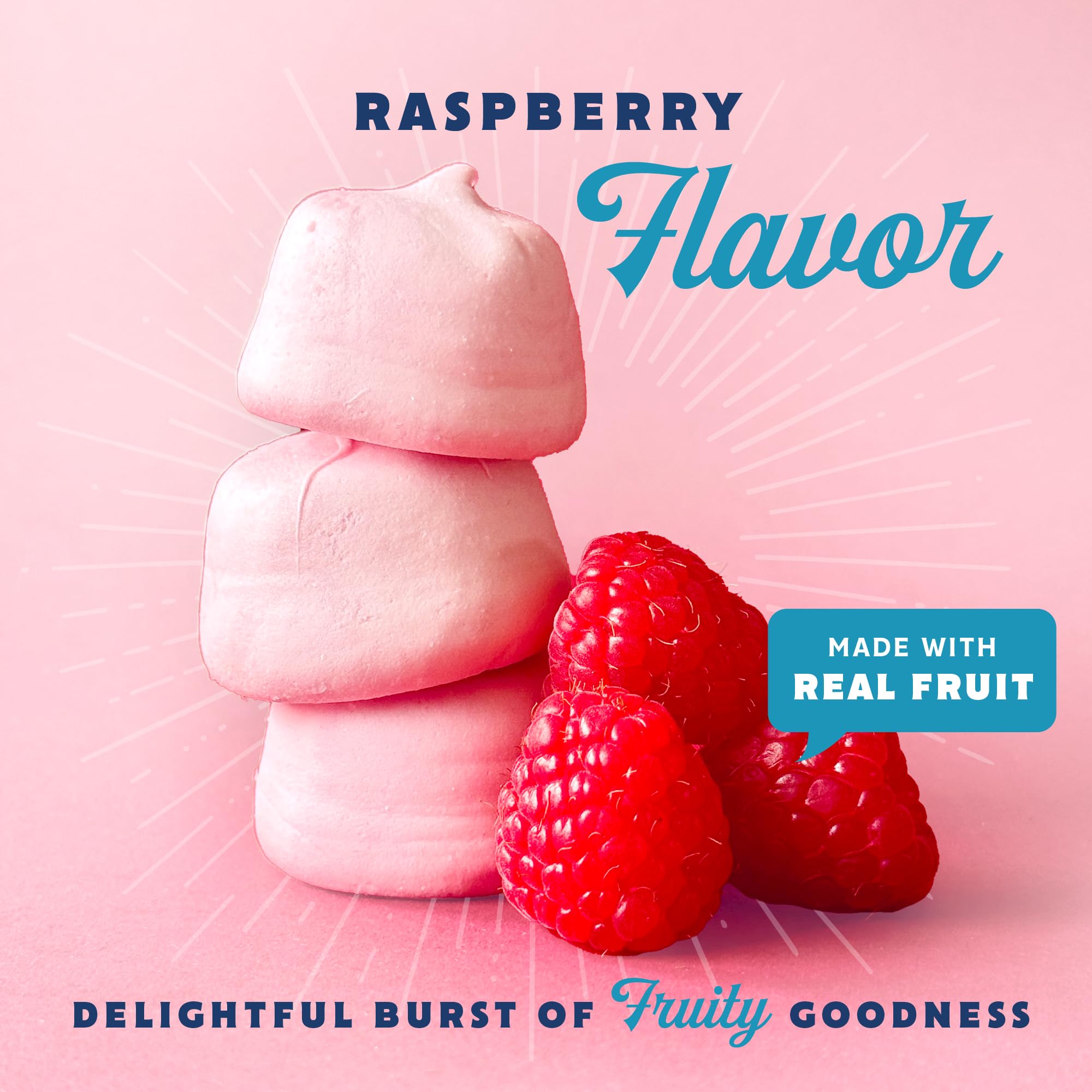 GoodMallow Vegan Marshmallows - Large Kosher Gluten Free Dairy Free Healthy Marshmallows - Natural Gelatin Free for Hot Chocolate, Smores, Baking - Nothing Artificial - Combo Pack of all Flavors