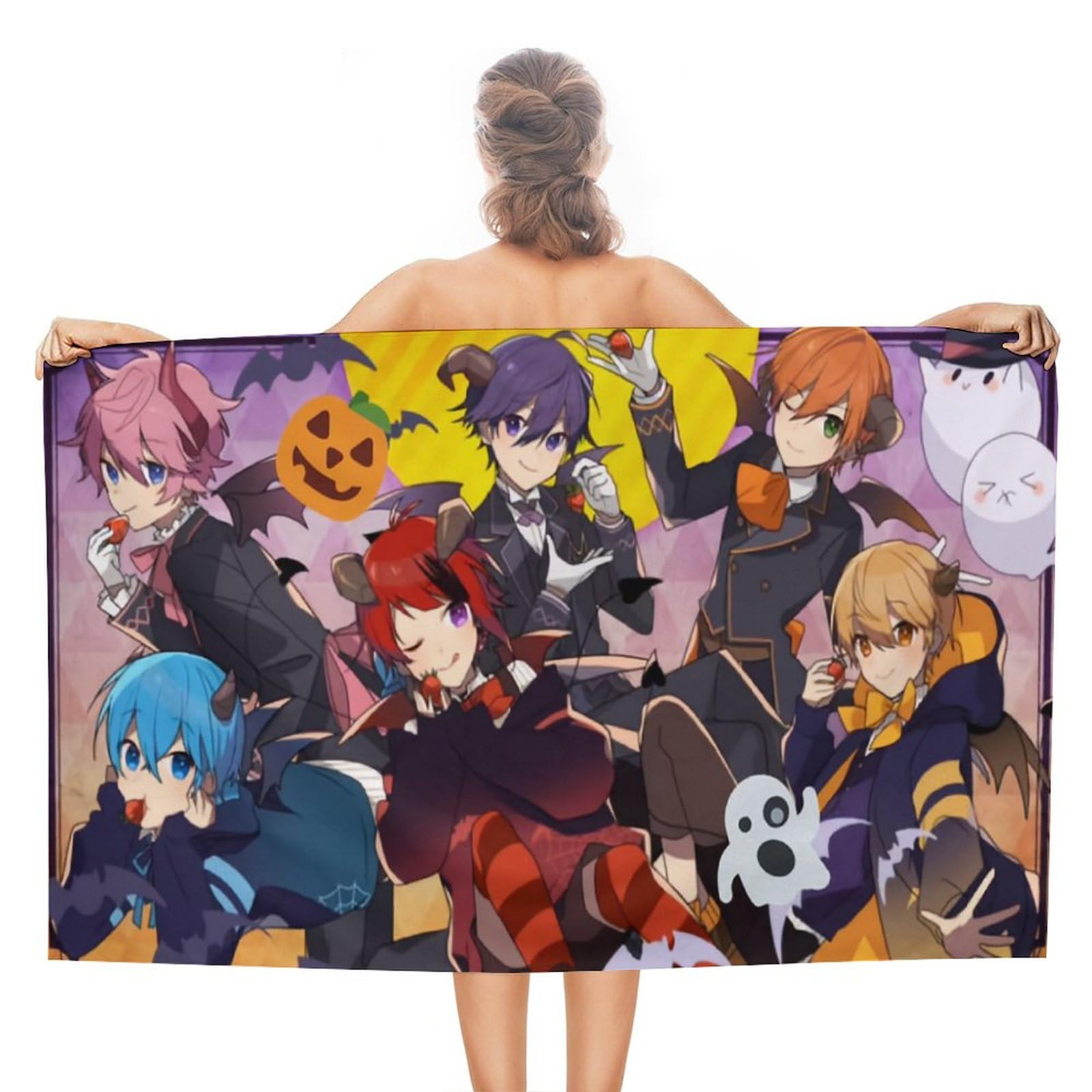 Amazon｜すとぷりバスタオル大判フェイスタオル上品 ふわふわ アニメ 
