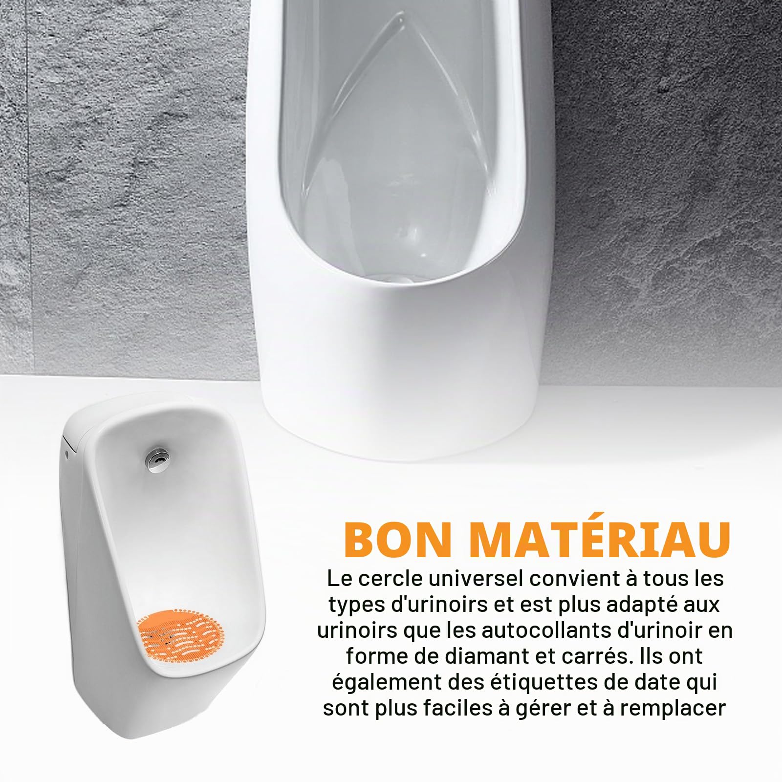 Ecrans Pour Urinoir, 16 Pièces Desodorisant Urinoir, Filtre D'urinoir, Pastilles Urinoir, Tapis d'Urinoir Désodorisant pour Urinoir pour Hôtels Toilettes
