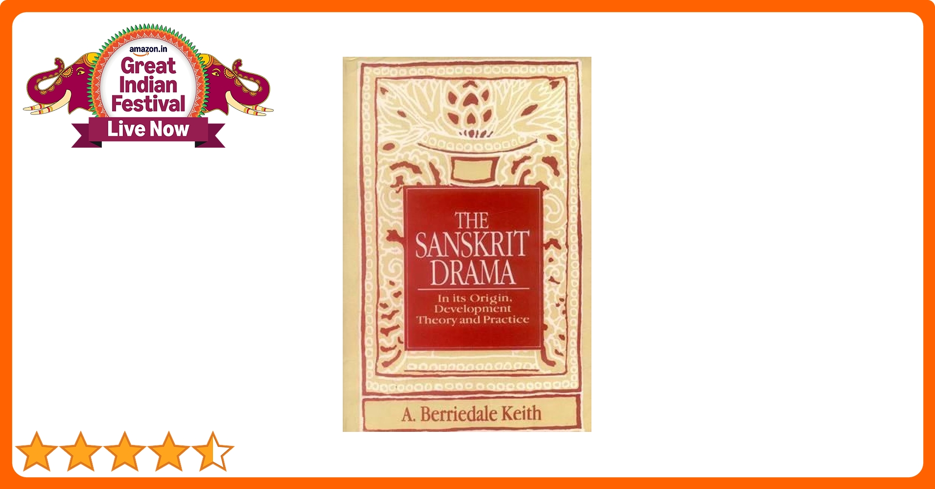Buy The Sanskrit Drama: In its Origin, Development Theory