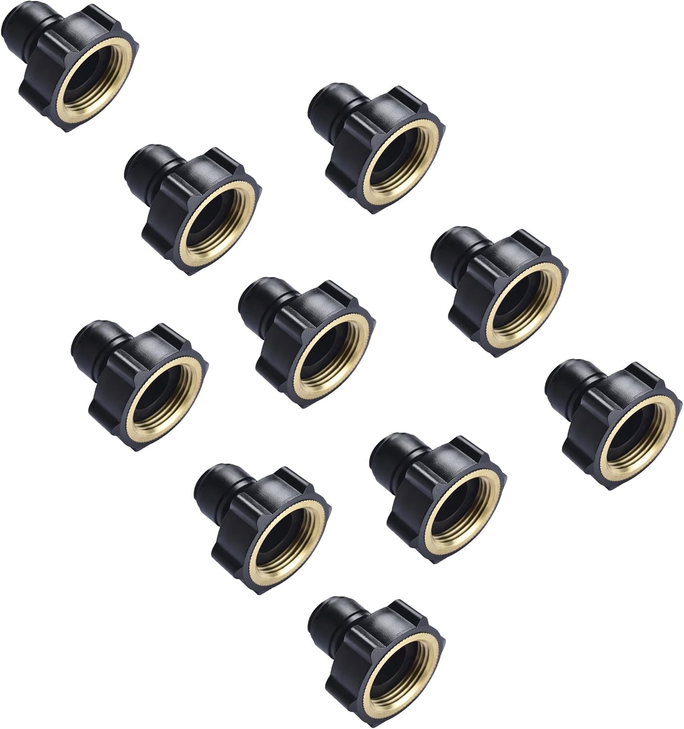 NeoFit Female Connector for Tubing, Durable Polypropylene, EPDM O-Ring, NSF61 Certified, Ideal for RO Systems, Plumbing, Water Filtration by Neo-Pure (8mm (5/16") tube x 3/4" FHT)